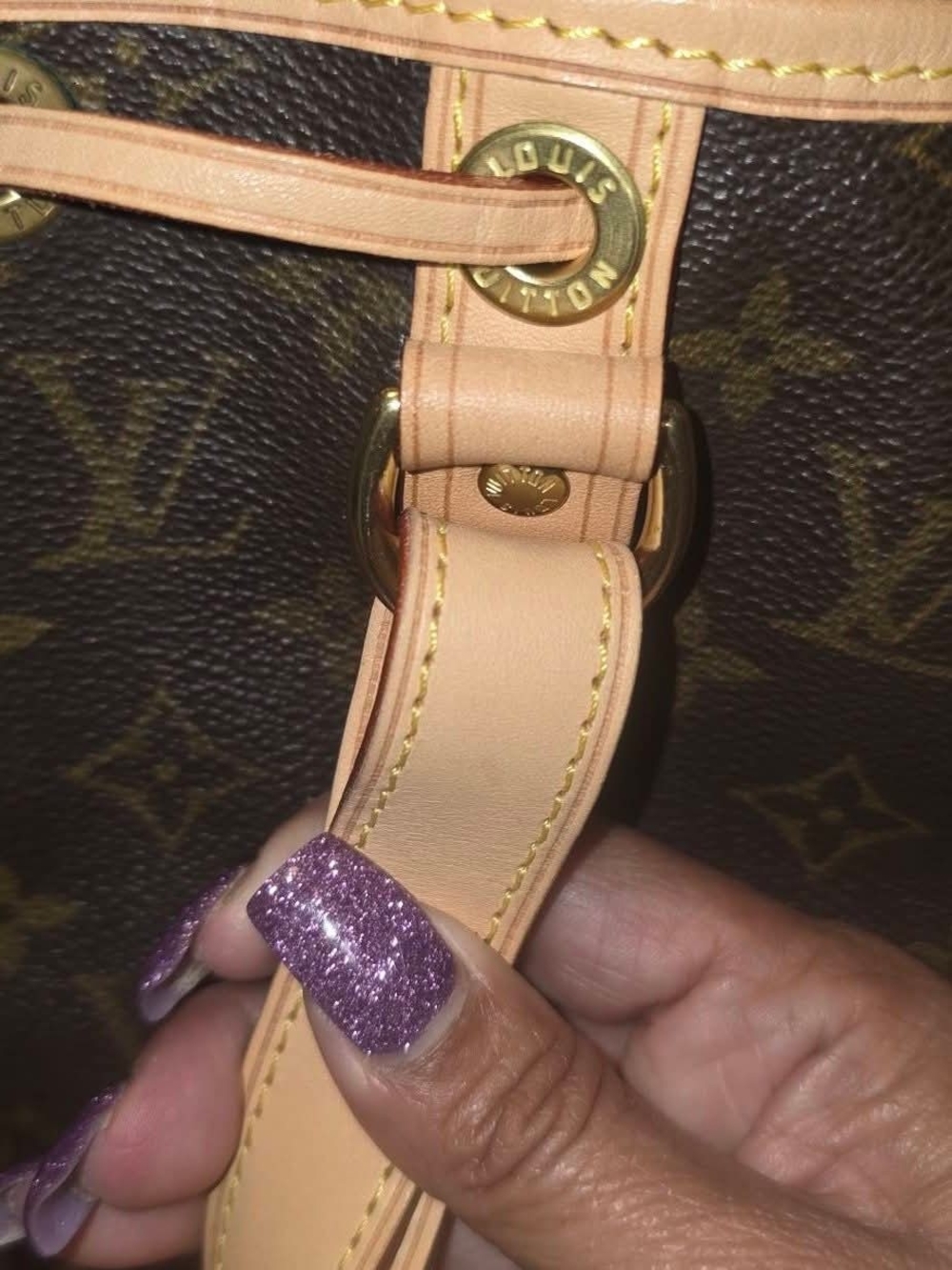 Louis Vuitton Monogram Drawstring Bucket Bag GM - Brown with Natural Trim - Picture 11 of 16
